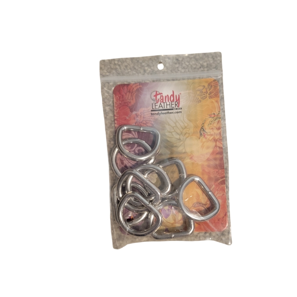 10pc Nickle Plated 3/4" Strap Loop